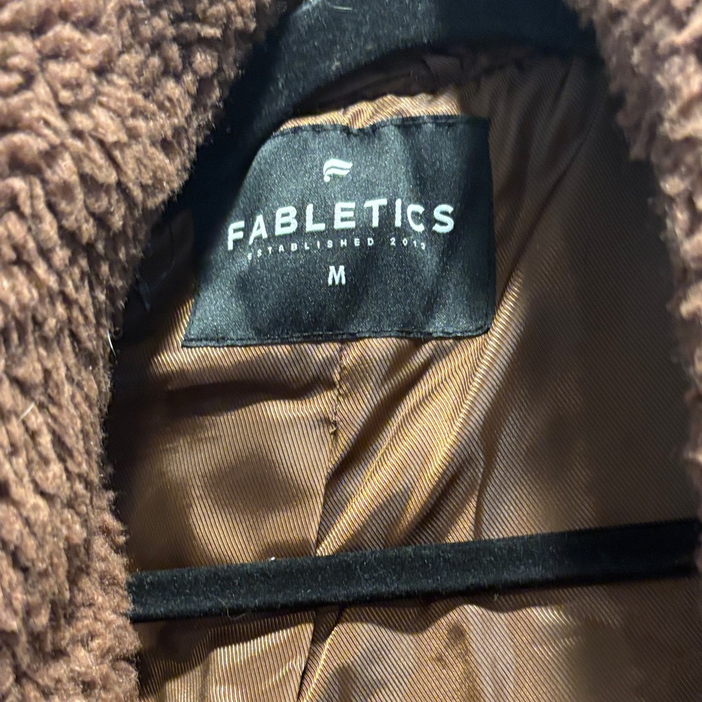 Fabletics Chocolate Teddy Jacket - image 3